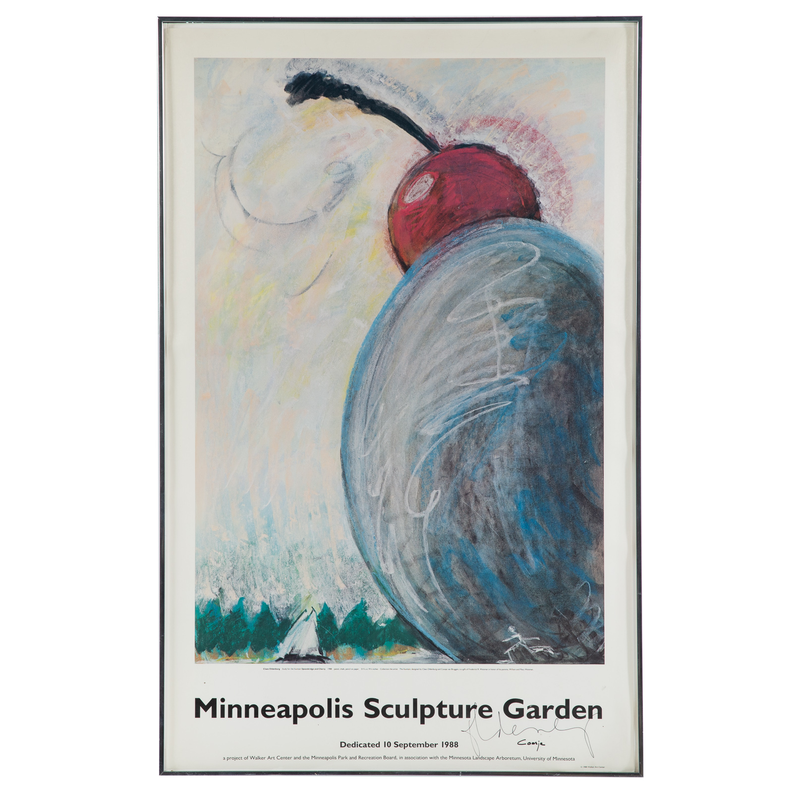 Appraisal: CLAES OLDENBURG MINNEAPOLIS SCULPTURE GARDEN Swedish American b Offset lithograph