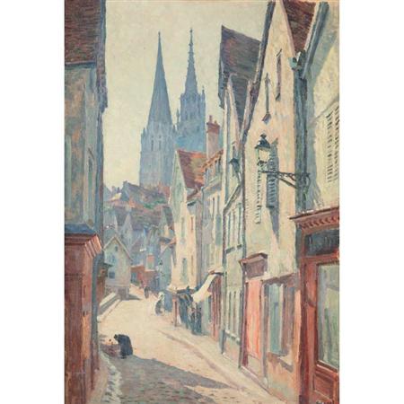 Appraisal: Louis Hayet French - Rue du Bourg Chartres Estimate -