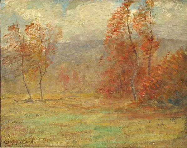 Appraisal: Charles William MacCord American - Autumn landscape signed 'C W