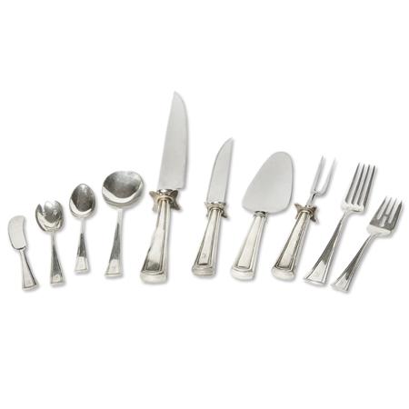 Appraisal: Dominick Haff Sterling Silver Flatware Service Estimate -