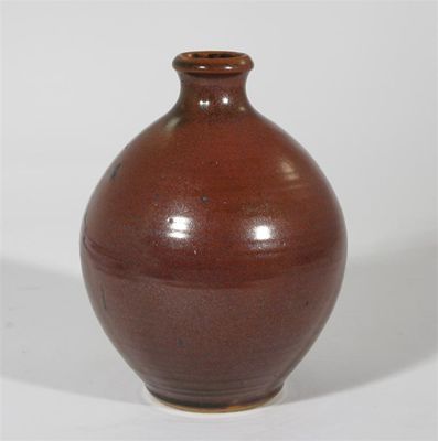 Appraisal: A stoneware vase by William Newland ovoid with collar rim