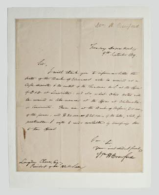 Appraisal: Five Presidential campaign figures nine-line autograph letter signed quot Wm