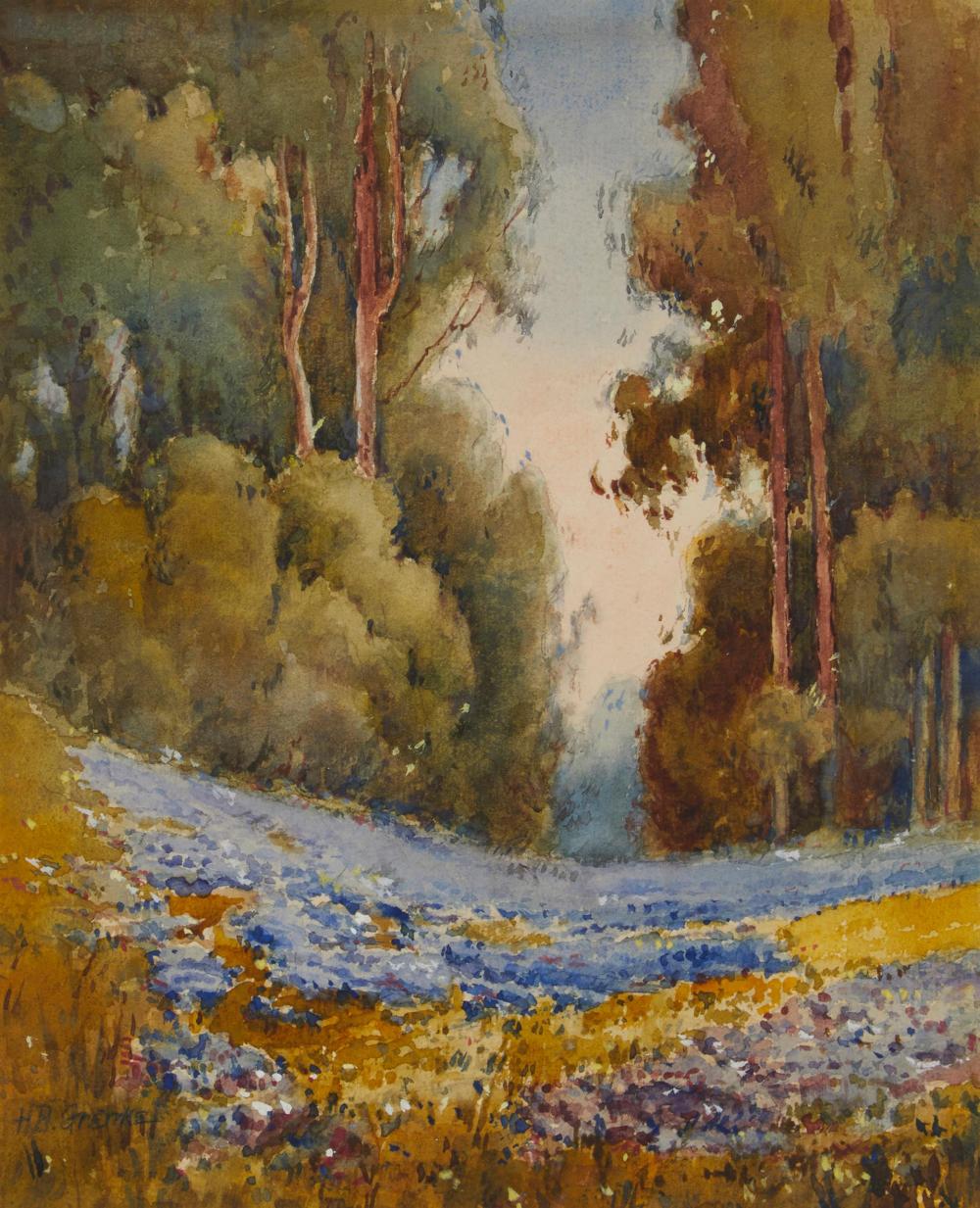 Appraisal: Henry Dietrich Gremke - Oakland CA Eucalyptus and Wildflowers circa