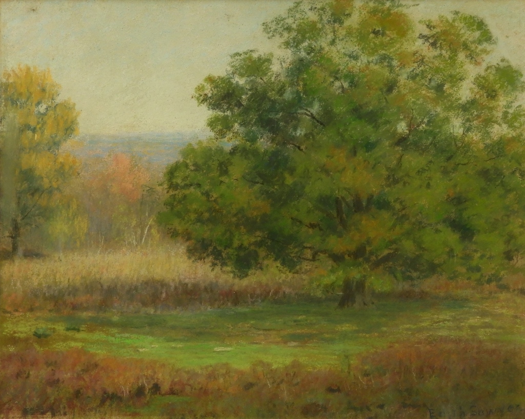 Appraisal: N EDITH SAWYER IMPRESSIONIST LANDSCAPE PAINTING Connecticut New York -