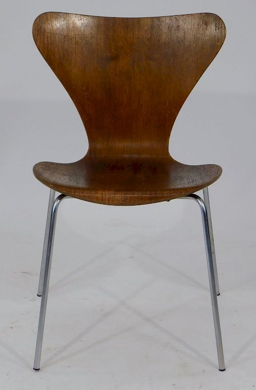 Appraisal: Fritz Hansen MCM Laminated Basket Chair Denmark th Century Shapely