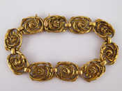 Appraisal: Louis Wiese A French hallmarked carat gold naturalistic bracelet by