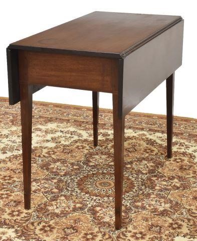 Appraisal: American Federal mahogany Pembroke table early th c likely Baltimore