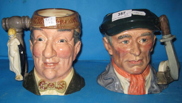 Appraisal: Royal Doulton Large character Jugs Little Mester Museum Piece D