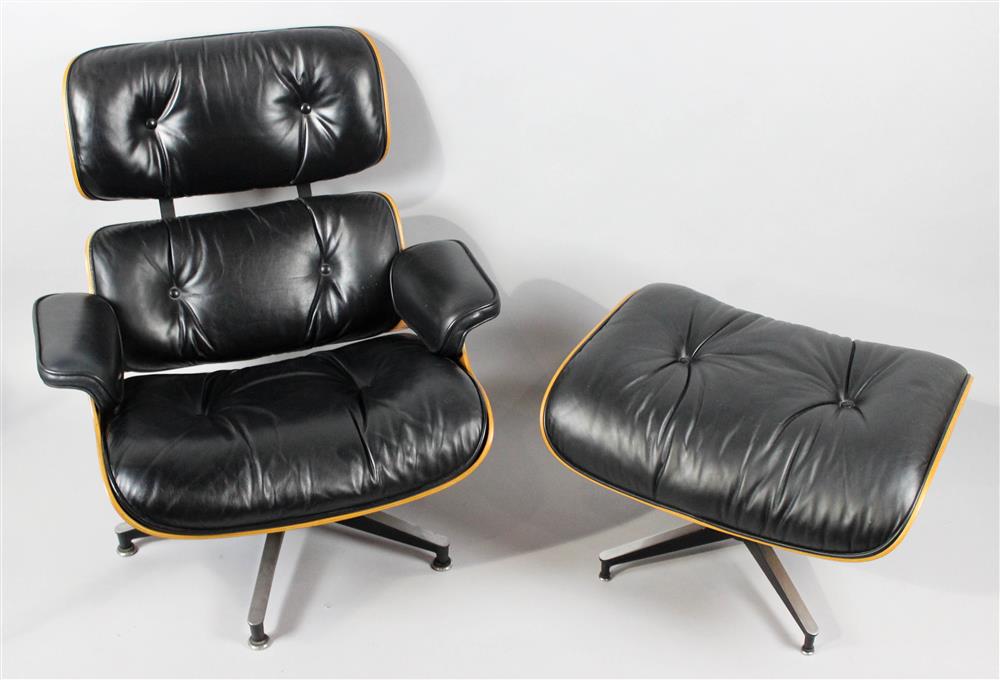 Appraisal: CHARLES AND RAY EAMES FOR HERMAN MILLER LOUNGE CHAIR AND