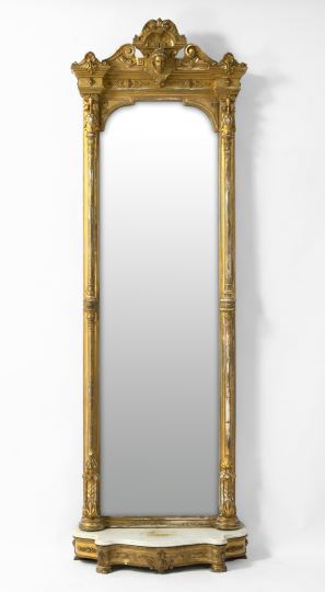 Appraisal: American Renaissance Revival Giltwood Pier Mirror third quarter th century