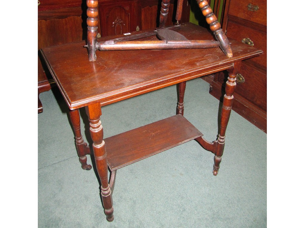 Appraisal: Mahogany occasional table