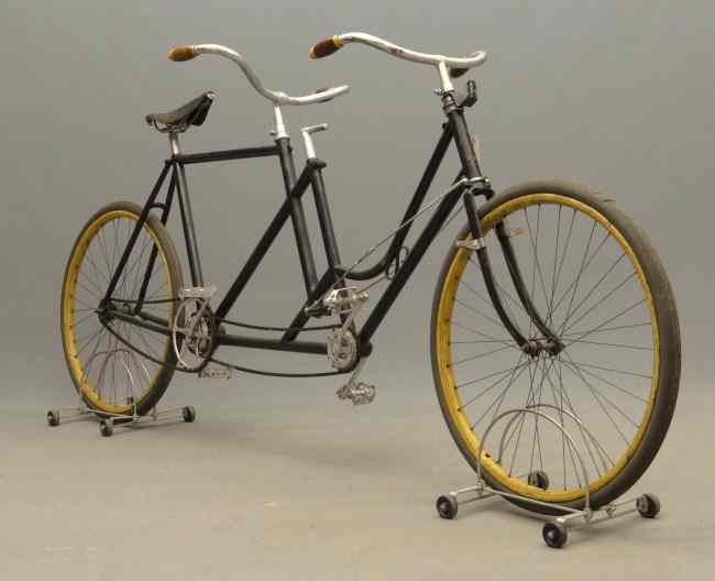 Appraisal: C female male maker unknown rear steering tandem Has matching