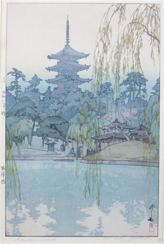 Appraisal: Sale Lot Hiroshi Yoshida Japanese - Sarusawa Pond woodblock print