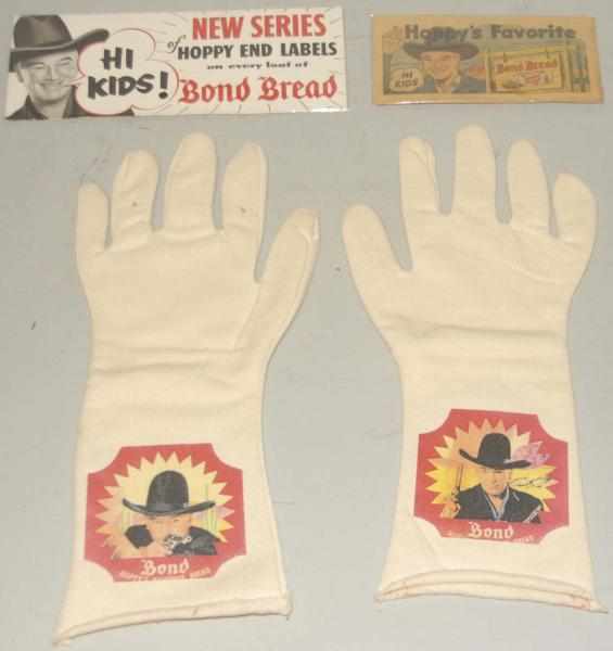 Appraisal: Lot of Hopalong Cassidy Memorabilia Items All vintage Bond Bread