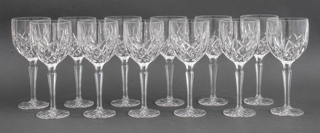 Appraisal: WATERFORD MARQUIS CRYSTAL GLASS WINE STEMWARE Set of twelve crystal