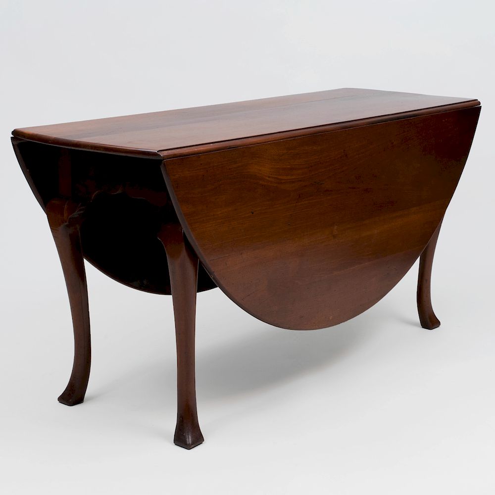 Appraisal: American Mahogany Drop Leaf Dining Table x x in closed