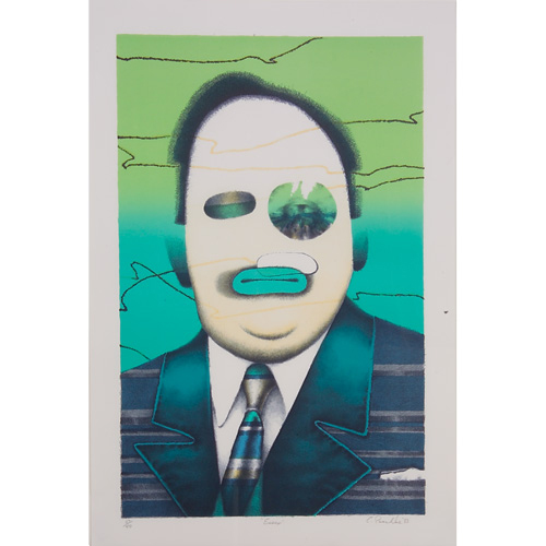 Appraisal: Ed Paschke American - Execo lithograph in colors - x