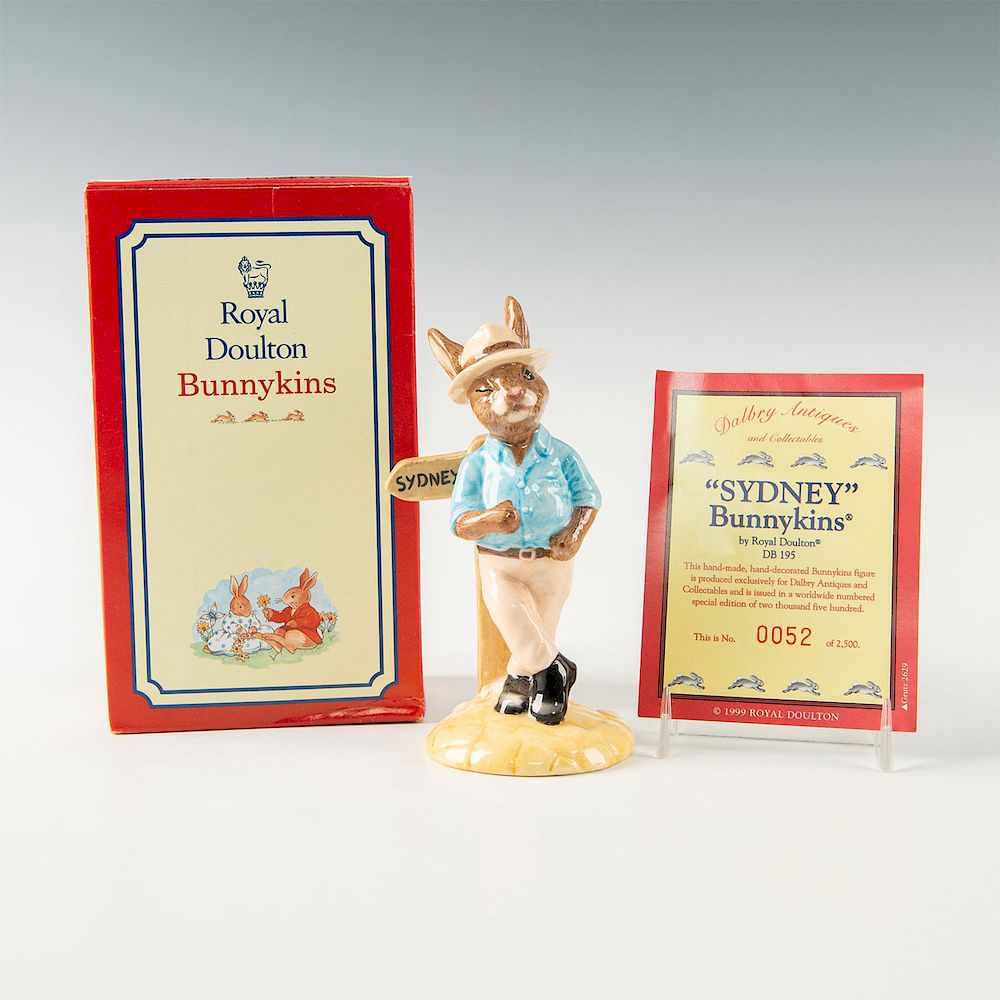 Appraisal: ROYAL DOULTON BUNNYKINS FIGURINE SYDNEY DB Special edition of figurines