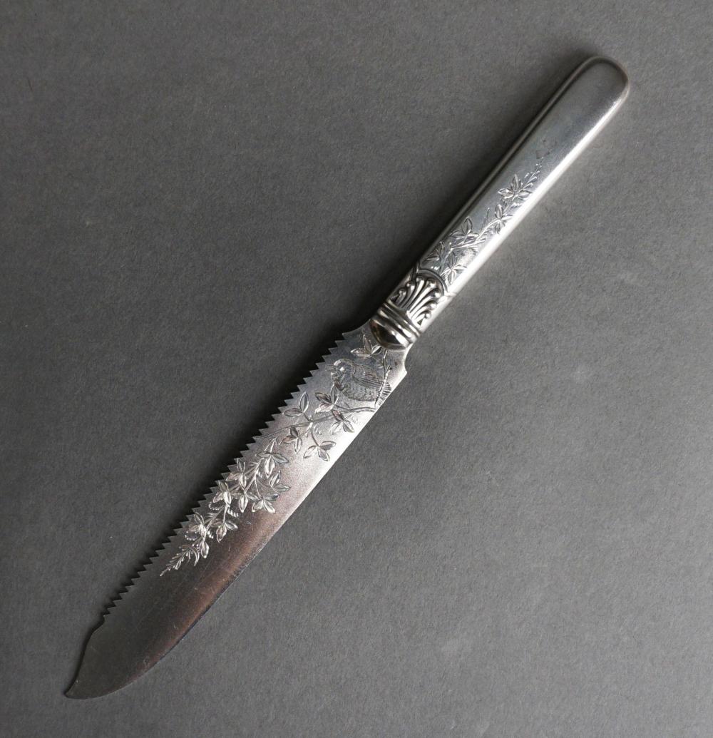 Appraisal: GORHAM AESTHETIC STERLING SILVER CAKE KNIFE WITH HOLLOW HANDLE GROSS