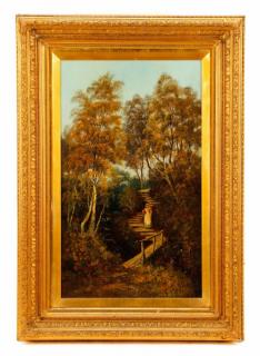 Appraisal: M Allen Ecclesborne Glen Hastings Oil M Allan Likely British