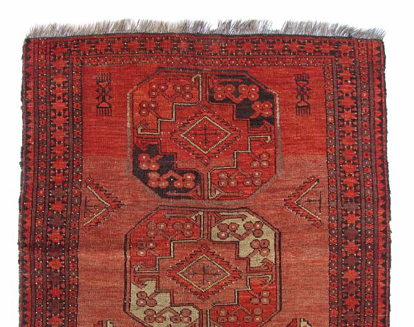 Appraisal: An Afghan carpet size approximately ft in x ft in