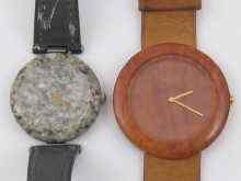 Appraisal: Two wrist watches by Tissot one ''wood watch'' the other