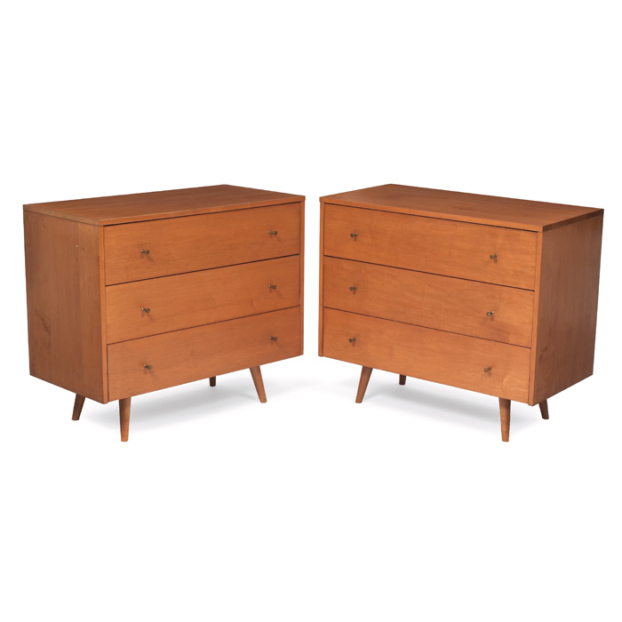 Appraisal: Paul McCobb Planner Group cabinets pair by Winchendon maple each