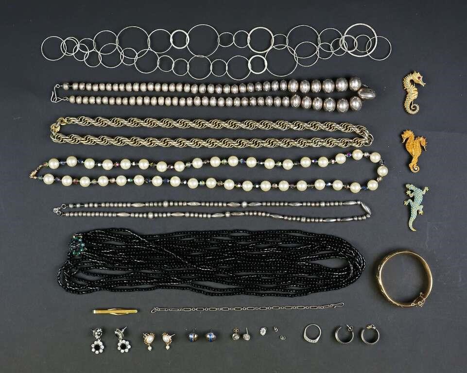 Appraisal: Lot of costume and beaded jewelry including multi-strand bead necklace