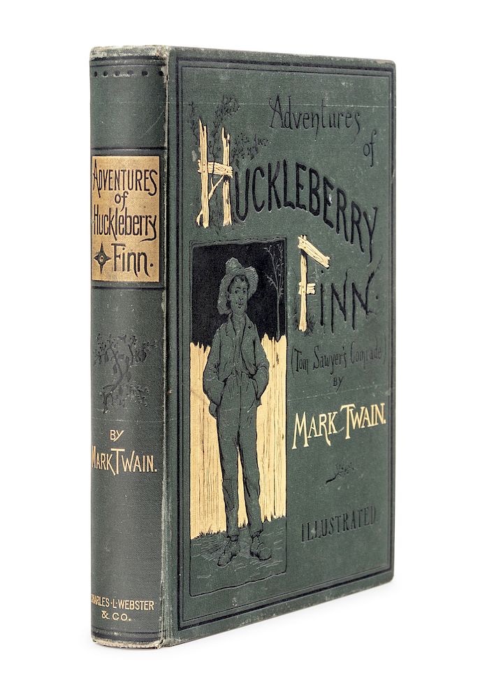 Appraisal: CLEMENS Samuel Langhorne Mark Twain - Adventures of Huckleberry Finn