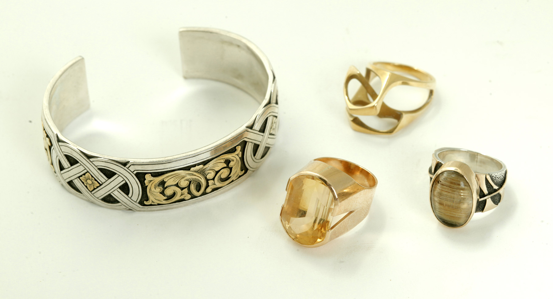 Appraisal: GROUP OF SANTA FE ARTISAN JEWELRY Late th century k