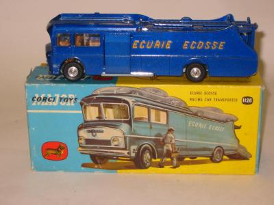 Appraisal: Ecurie Ecosse Racing Car Transporter metallic blue with yellow lettering