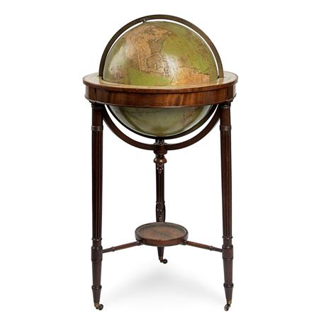 Appraisal: Regency Mahogany Terrestrial Globe on Stand Estimate -