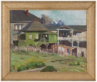 Appraisal: Victor Matson ''Slums'' a Southern California view signed verso Victor