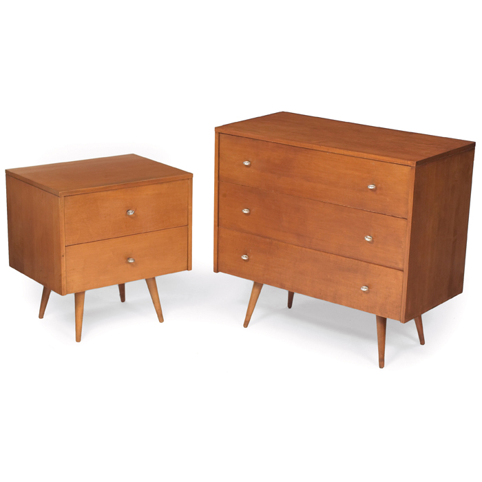 Appraisal: Paul McCobb Planner Group cabinets two by Winchendon maple each