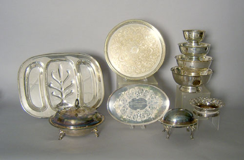 Appraisal: Group of silver tablewares