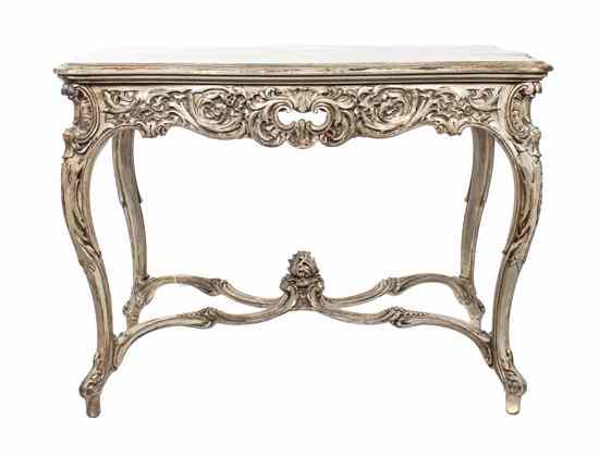 Appraisal: A Louis XV Style Painted Occasional Table the shaped top