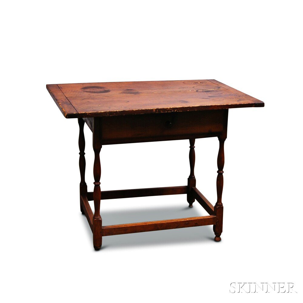 Appraisal: Maple and Pine Tavern Table New England th th century