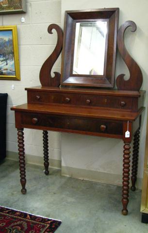 Appraisal: Antique desk secretary cherry with one-drawer in base and two-drawer