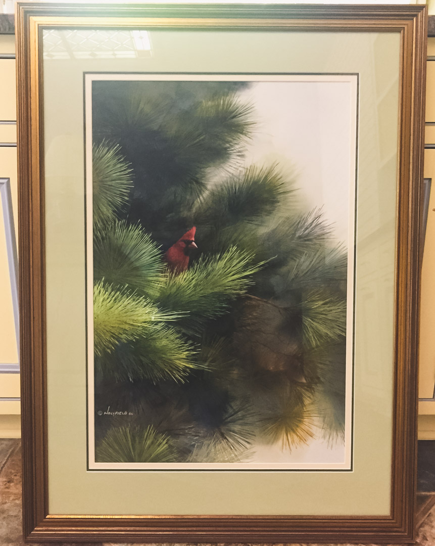 Appraisal: Ron Holyfield Pine Baron acrylic signed ll framed in H