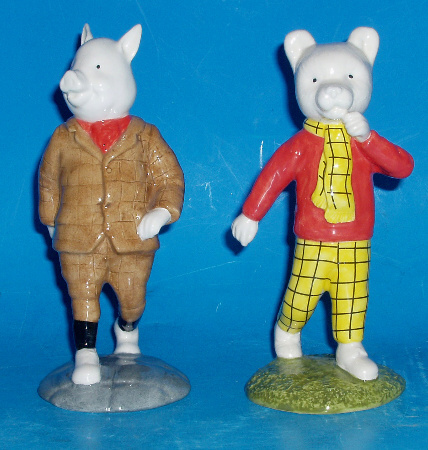 Appraisal: Rupert Bear Podgy Pig Limited Editions With Same Numbers on