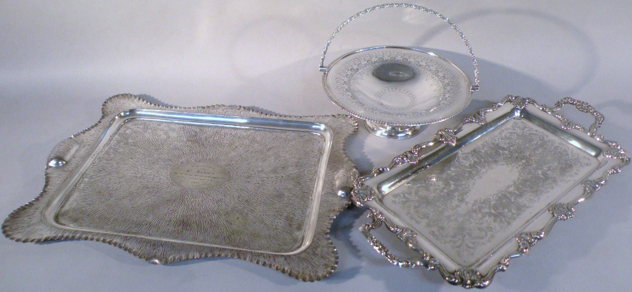 Appraisal: Various early thC silver and later silver plate comprising a