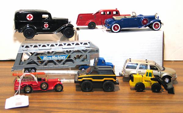 Appraisal: American European toy automobile grouping A curious lot of British