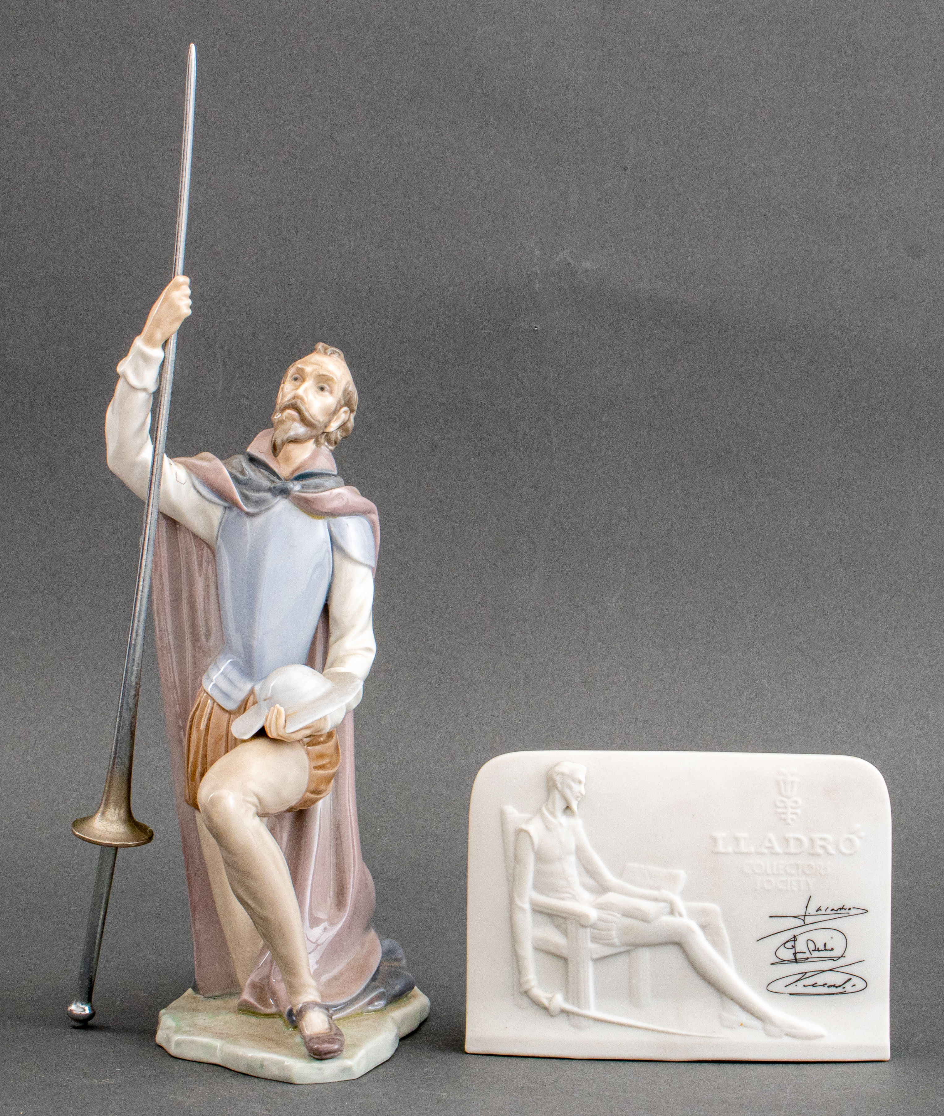 Appraisal: LLADRO DON QUIXOTE PORCELAIN FIGURINES Lladro The Quest glazed porcelain