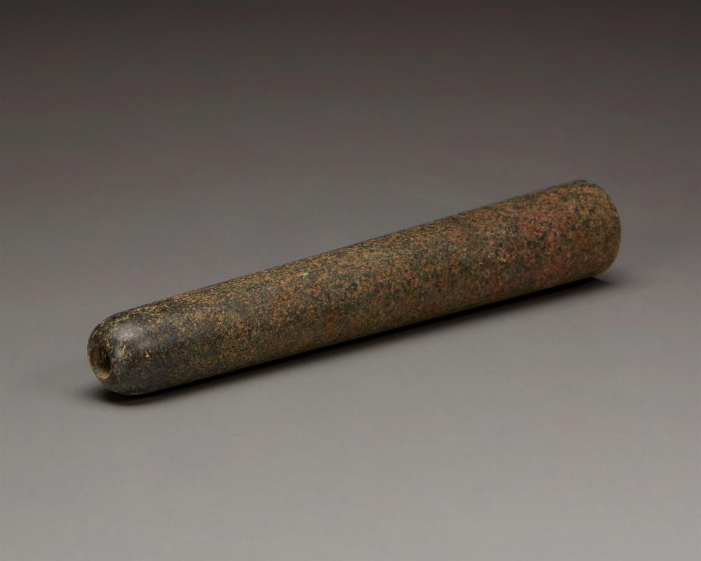 Appraisal: A Chumash carved stone pipe Pre-historic or later Southern California