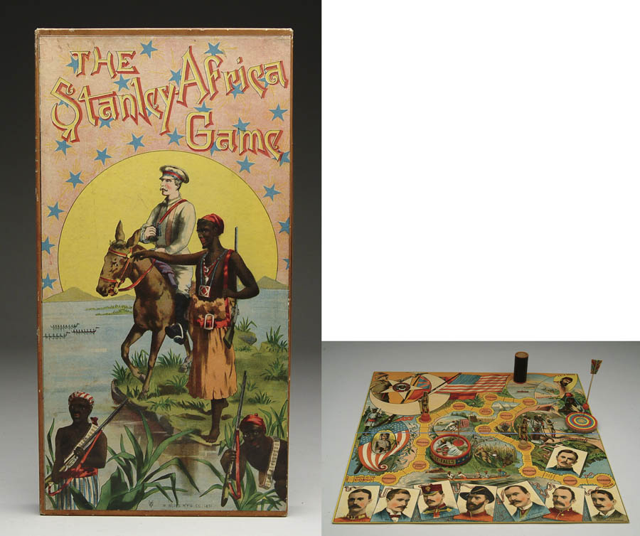 Appraisal: STANLEY AFRICA GAME Extremely rare Bliss game depicting the famous