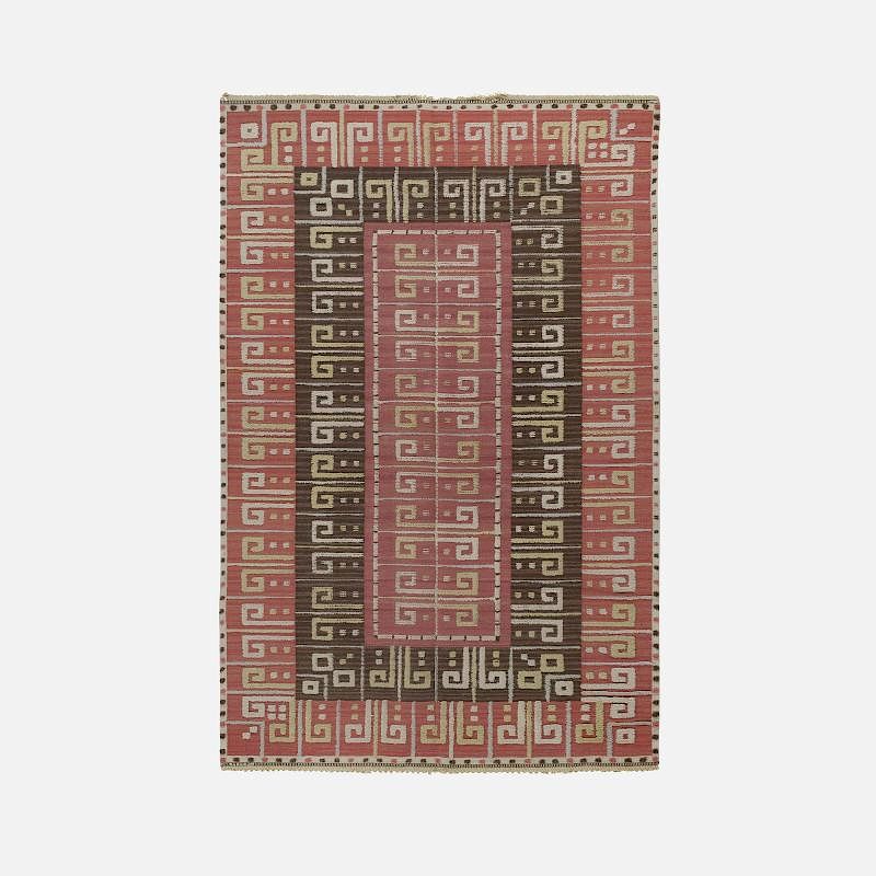 Appraisal: Marta Maas-Fjetterstrom Pompan half-pile carpet Marta Maas-Fjetterstrom Pompan half-pile carpet