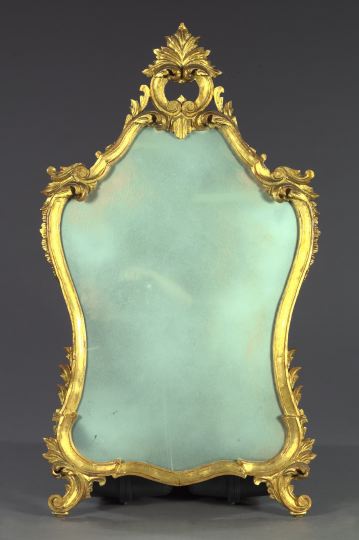 Appraisal: Venetian Carved and Gilded Wood Looking Glass in the th-century