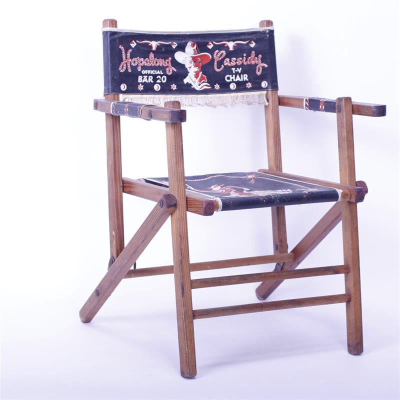 Appraisal: Hopalong Cassidy folding child's TV cowboy chair