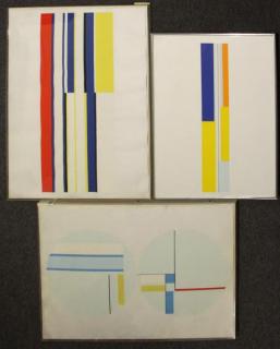 Appraisal: BOLOTOWSKY Ilya Three Screenprints Each pencil signed and numbered Dimensions