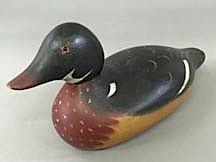 Appraisal: Mason Standard Grade Wood Duck Decoy Mason standard grade wood